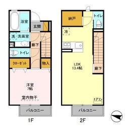 マンテネールＢの物件間取画像